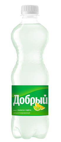 Напиток Добрый лимон - лайм сильногазированный