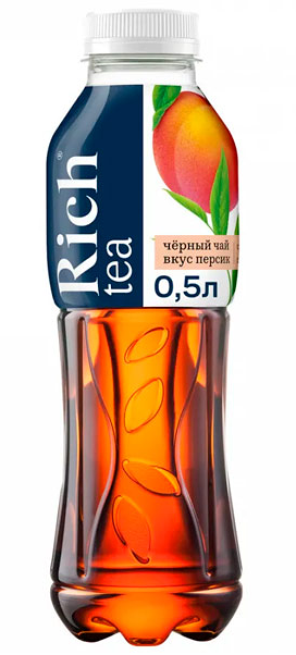 Холодный чай Rich черный с персиком