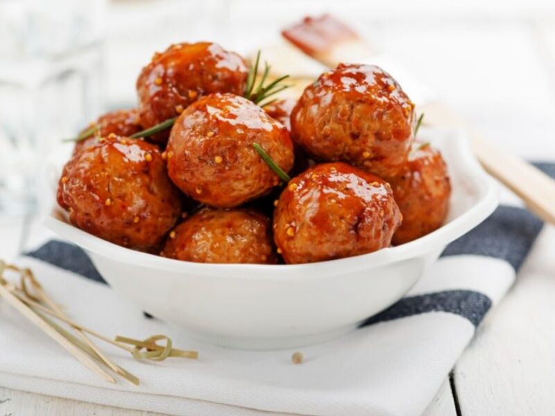 Тефтели мясные с рисом на пару