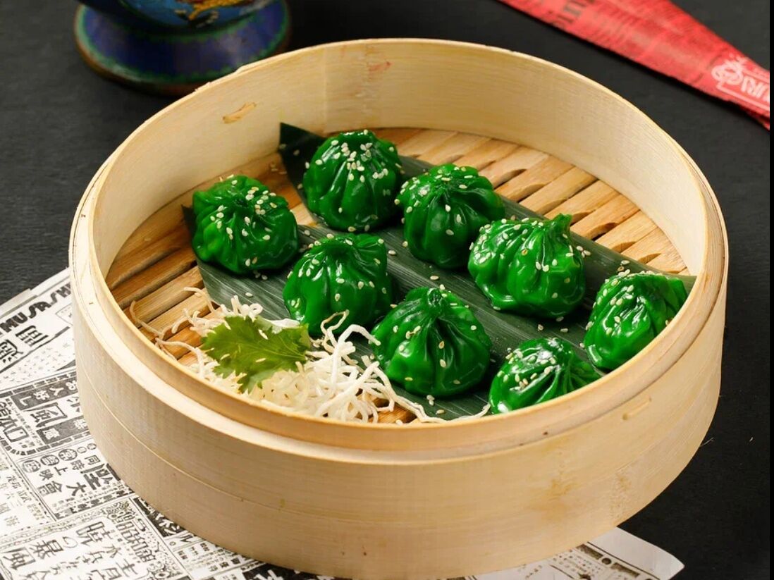 С гребешком, свининой и творожным сыром