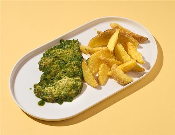 Айдахо с курицей и песто