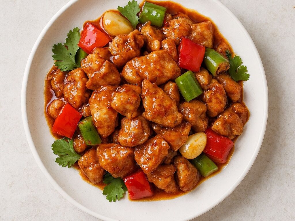 60. Курица кусочками в соусе