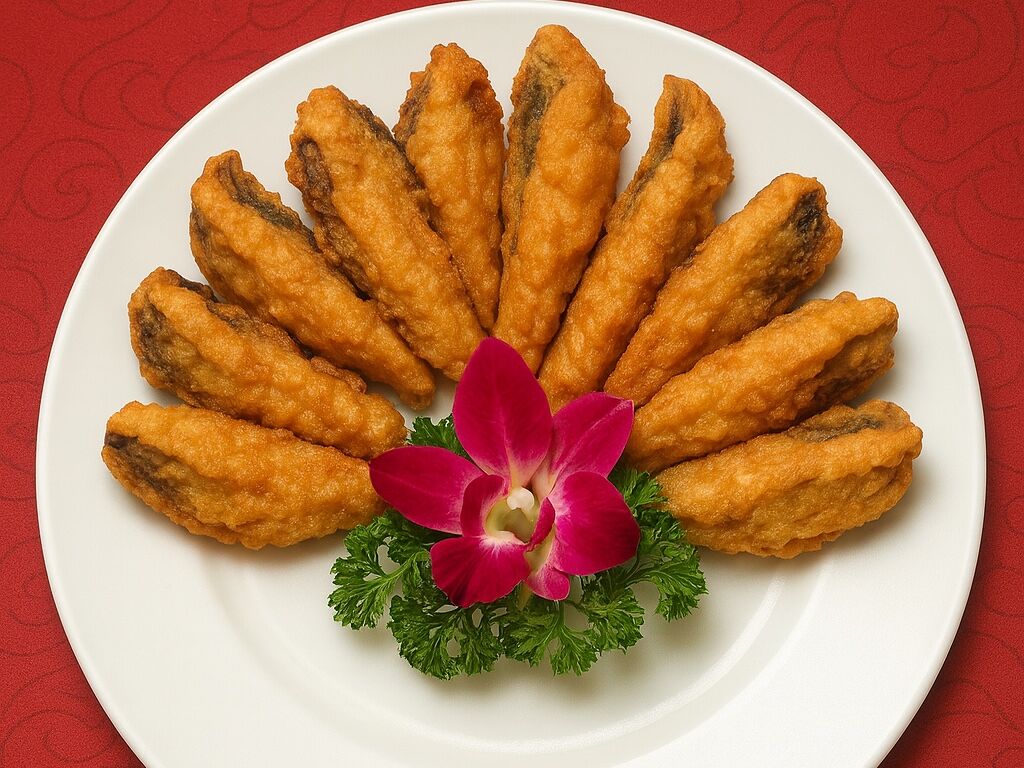90. Кусочки сазана жареные