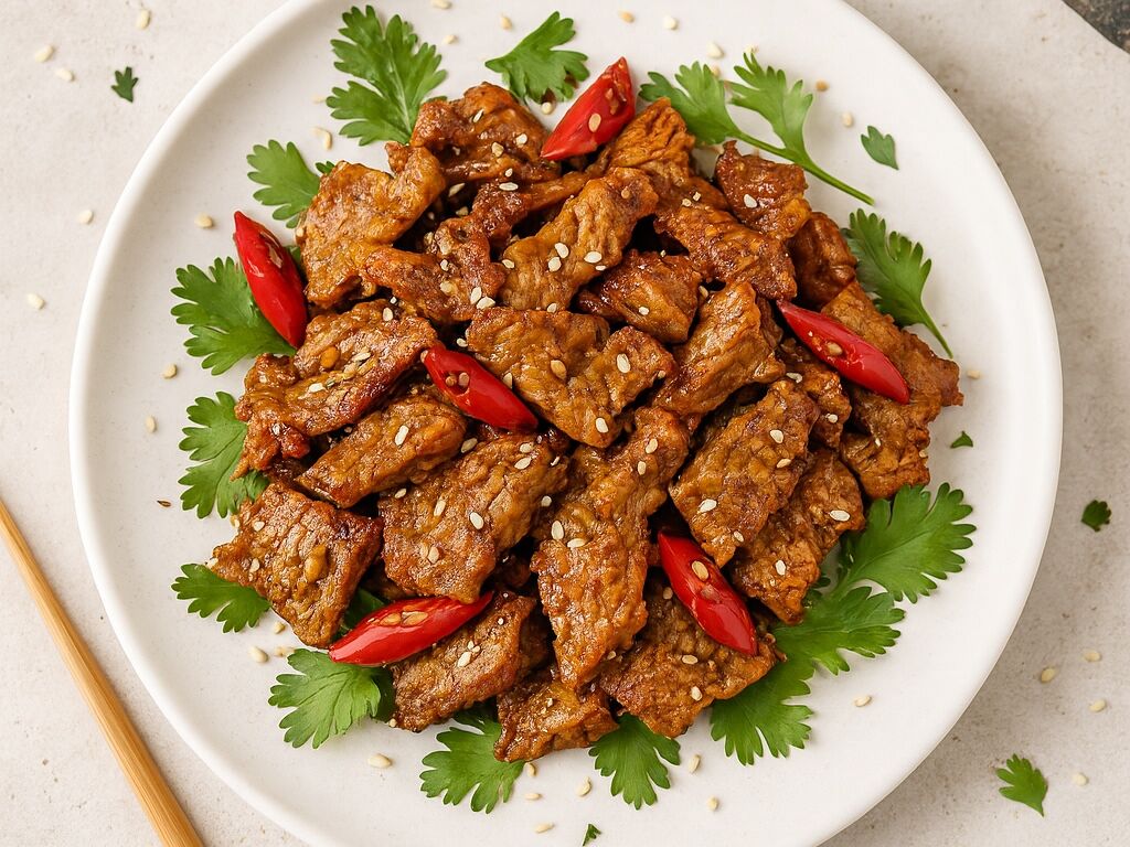 51. Свинина с тмином, перцем и кунжутом