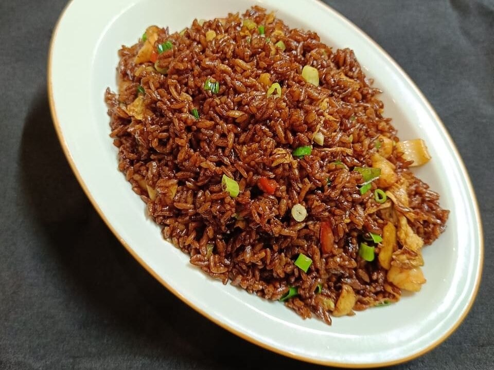 Рис жареный с морепродуктами (мини)