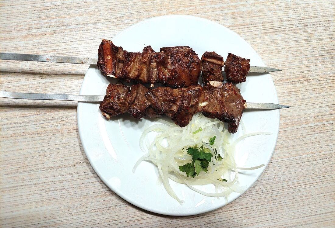 Шашлык из баранины на кости