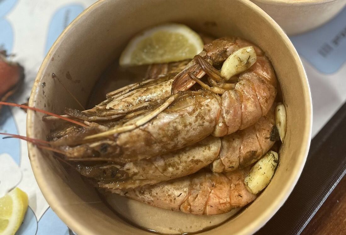 Лангустины, жаренные в пиве