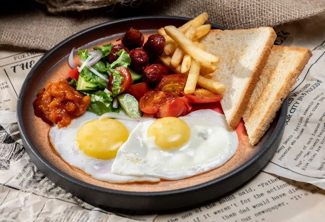 Английский ланч с колбасками