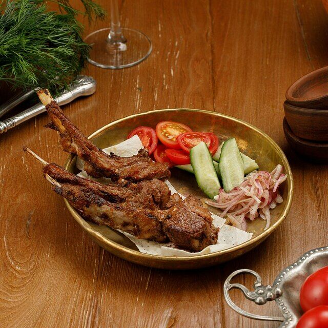 Шашлык из каре ягненка