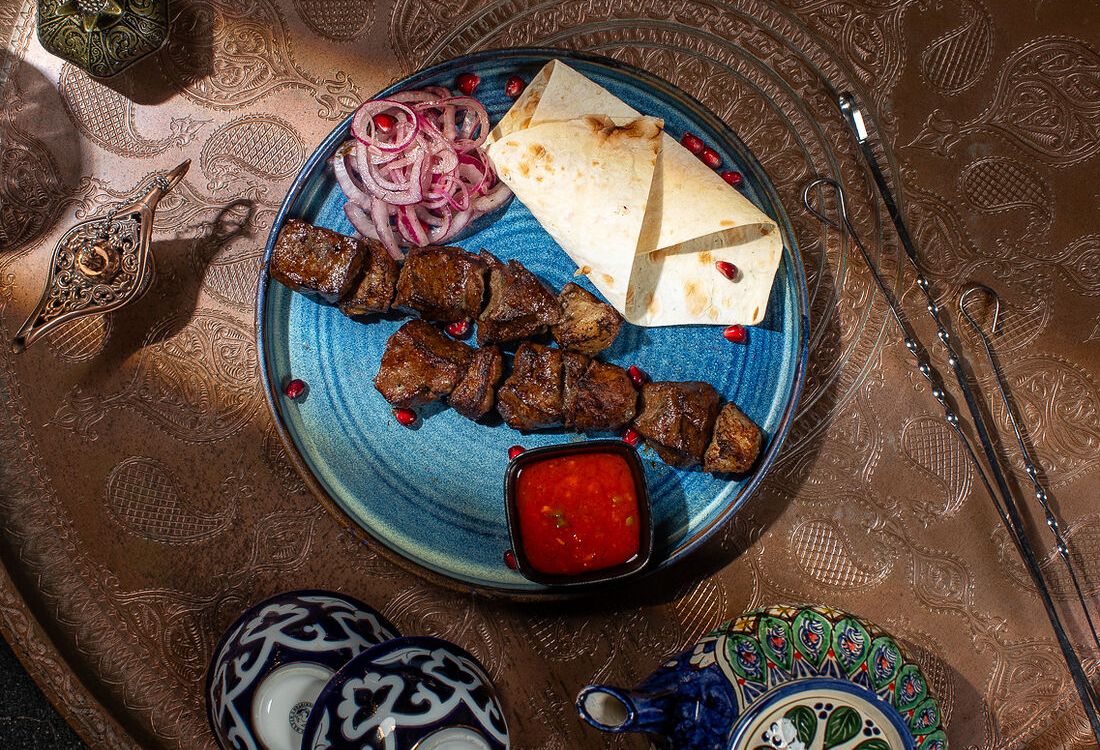 Печень говяжья с курдюком