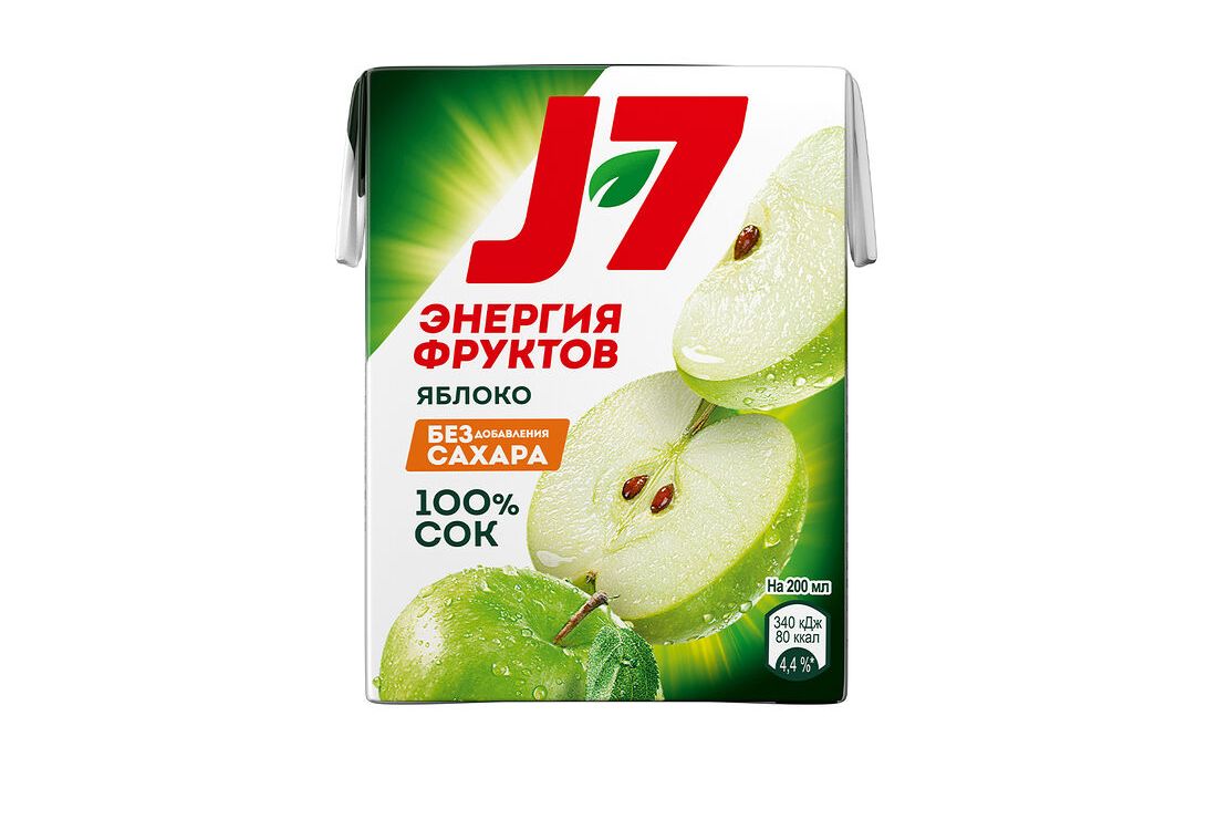 Сок J7 Яблочный 0,2 л