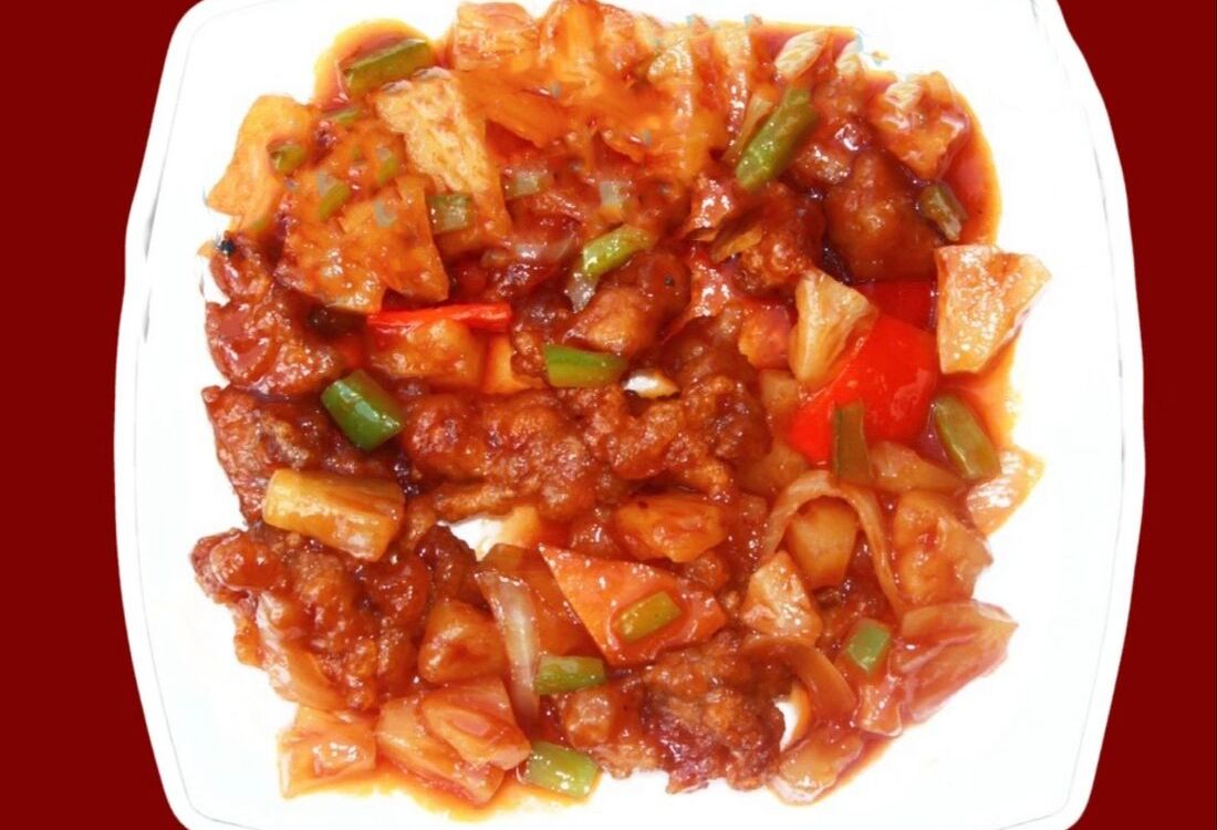 Свинина с ананасами 