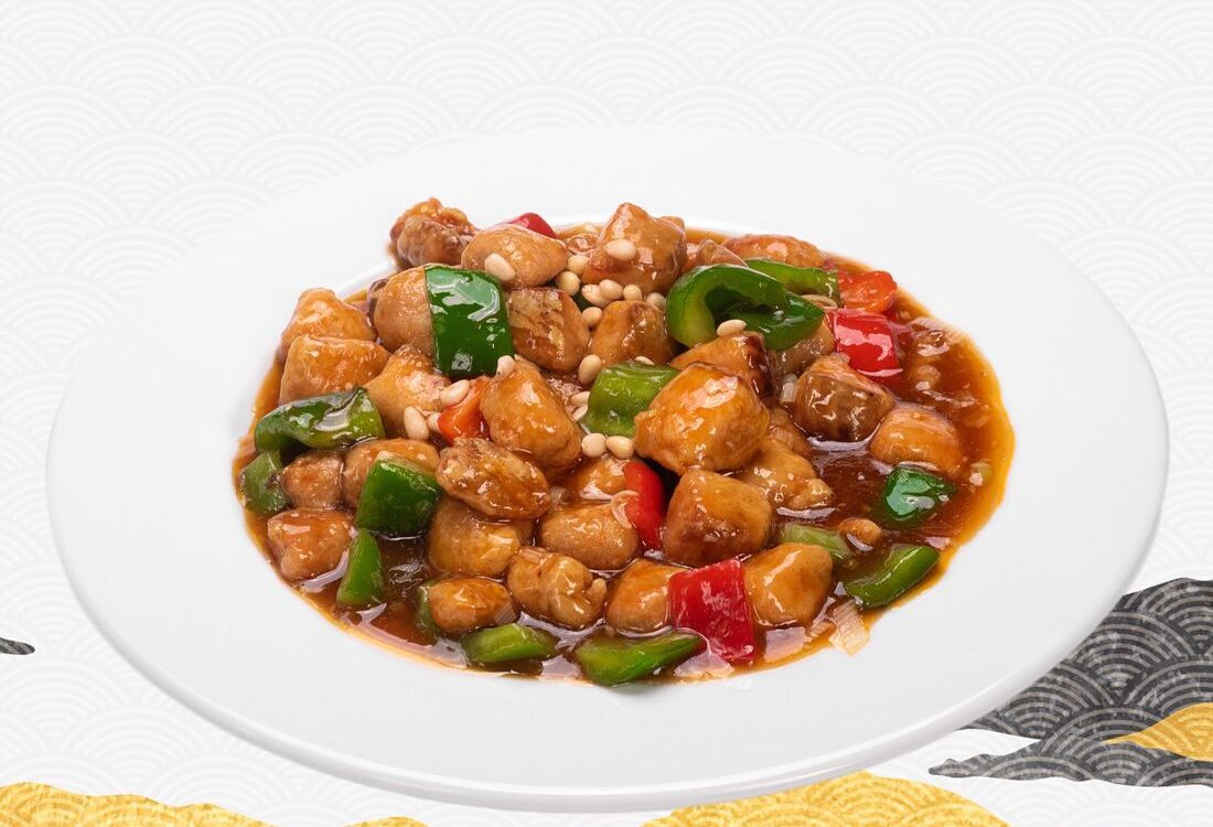 Лосось с кедровым орехом