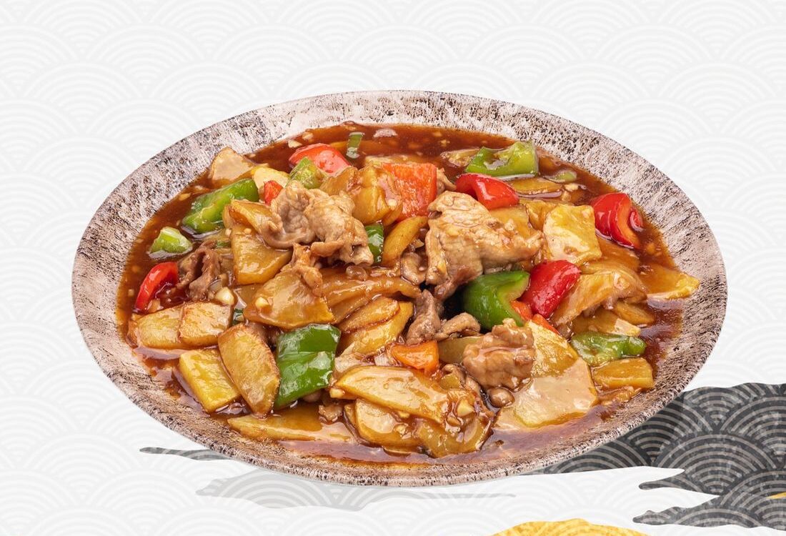 Картофель со свининой
