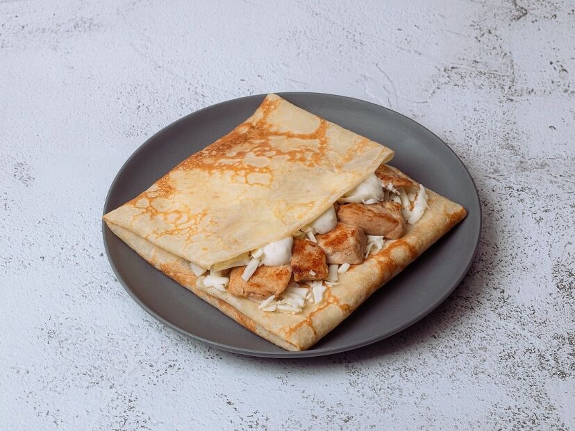 Блин с куриной грудкой